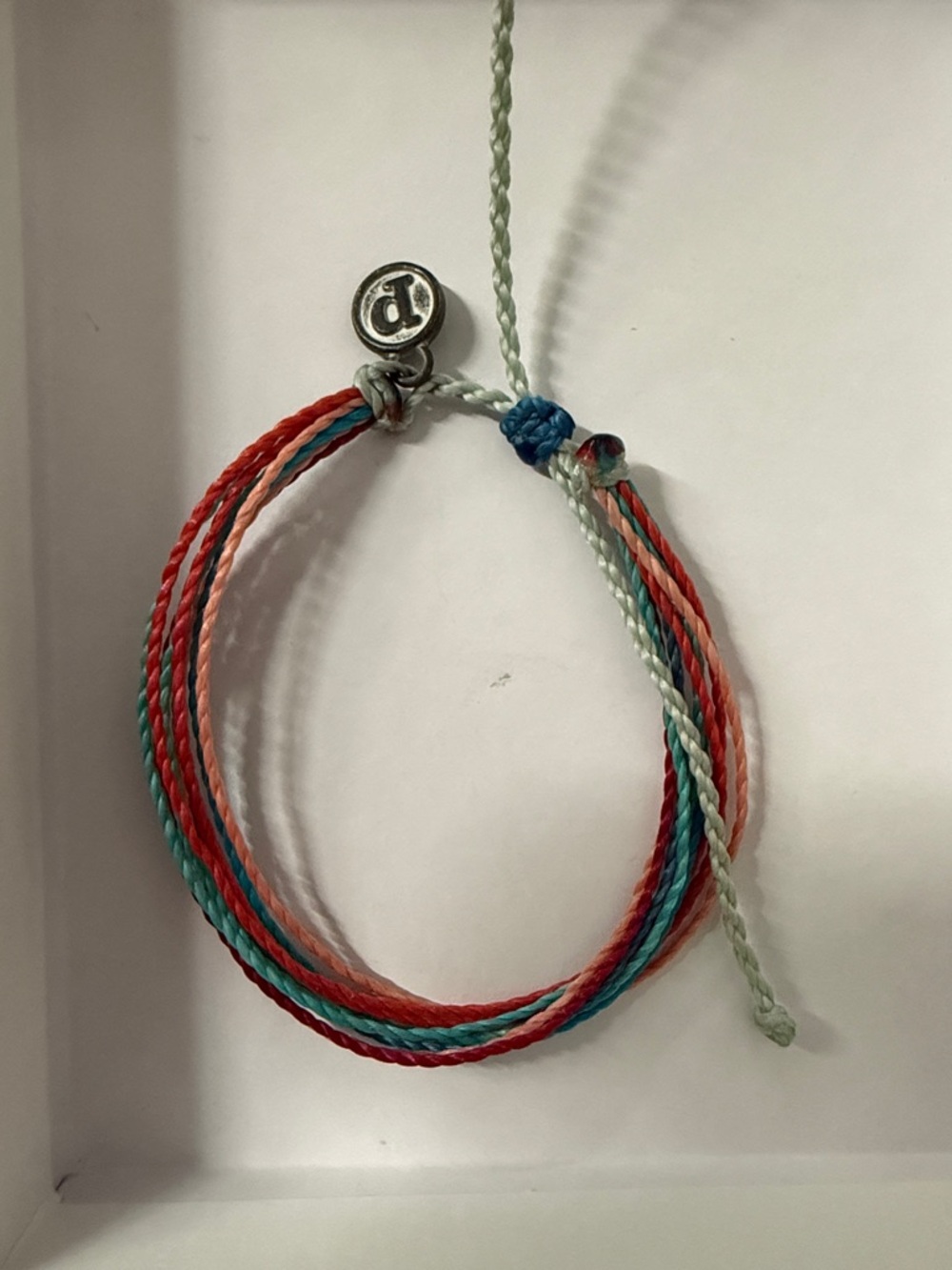 Pura Vida Coral, Teal & Mint Braided String Bracelet